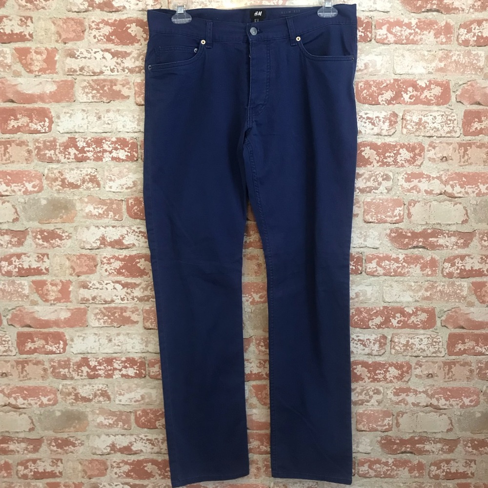 H&M Slim Fit Indigo Pant